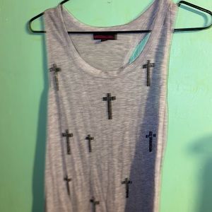 Gorgeous Long Cross logos Maxi Dress